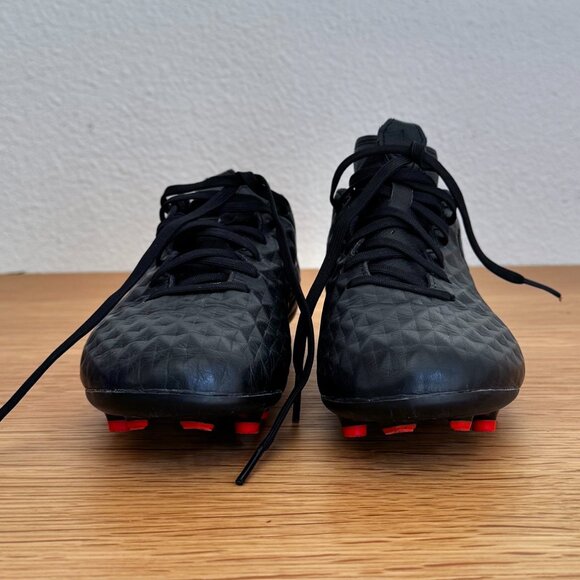 NIKE TIEMPO LEGEND 8 ACADEMY MG BLACK RED 4 YOUTH SOCCER CLEAT BOOT SHOE FOOT - Picture 2 of 8